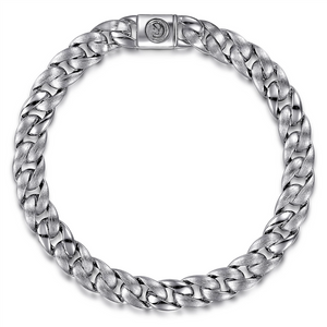 Gabriel & Co. Men's 925 Sterling Silver Cuban Link Chain Bracelet