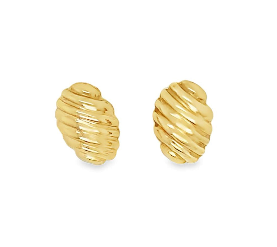 Estate Shell Stud Earrings