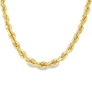 Estate Diamond Cut Solid Rope Chain