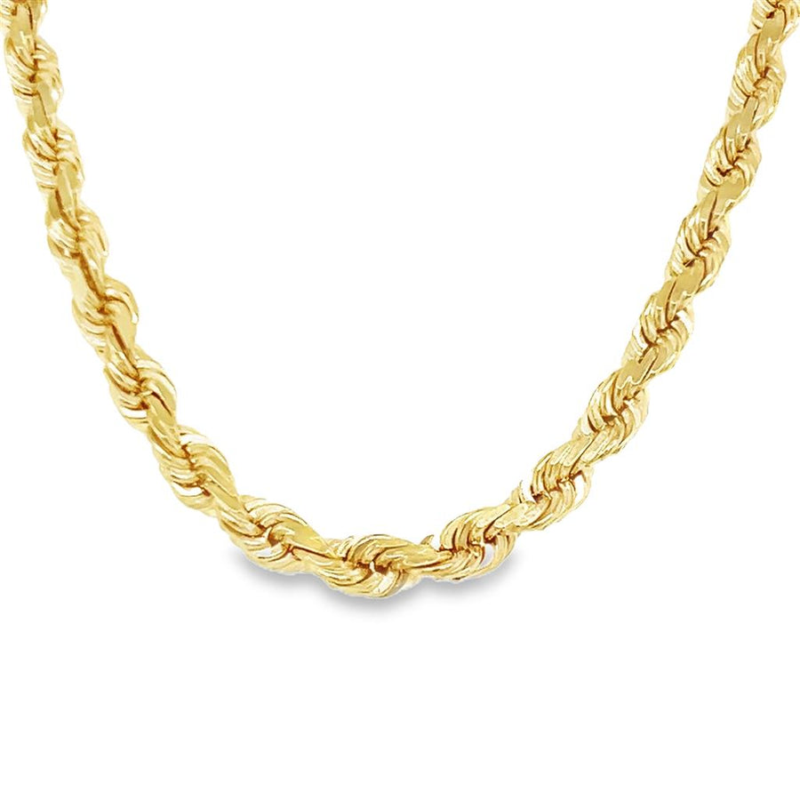 Estate Diamond Cut Solid Rope Chain