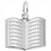 Rembrandt Charms Open Book Charm Sterling Silver