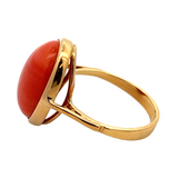 Estate Oval Red Coral Ring