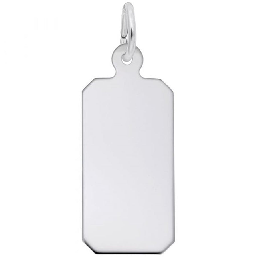 Rembrandt Charms Dog Tag-Classic Series Charm Sterling Silver