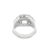 John Hardy Batu Bamboo Cushion White Topaz Ring