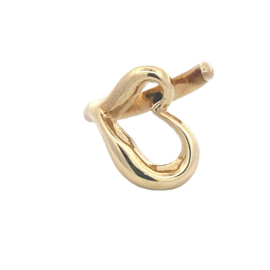Yellow 10 Karat Heart Space Ring