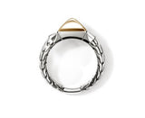 Two-Tone 14K/Sterling Silver 9Mm Icon Stud Ring John Hardy Jewelry Typ