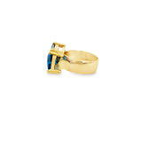 London Blue Topaz Wide Band Ring