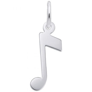 Rembrandt Charms Music Note Charm Sterling Silver