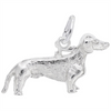 Rembrandt Charms Dachshund Dog Charm Sterling Silver