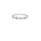 Lady's White 18 Karat Prong Set Wedding/Anniversary Ring Size 6.5 With