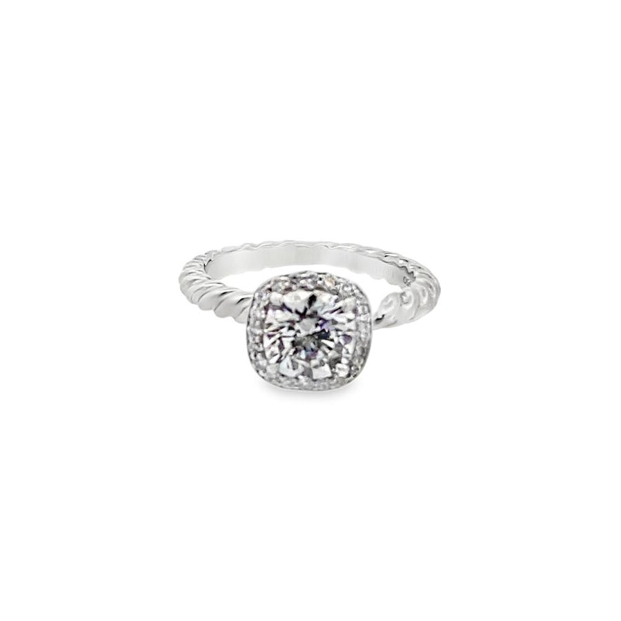 David Yurman Diamond Halo Engagement Ring
