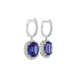 Tanzanite & Diamond Drop Earrings