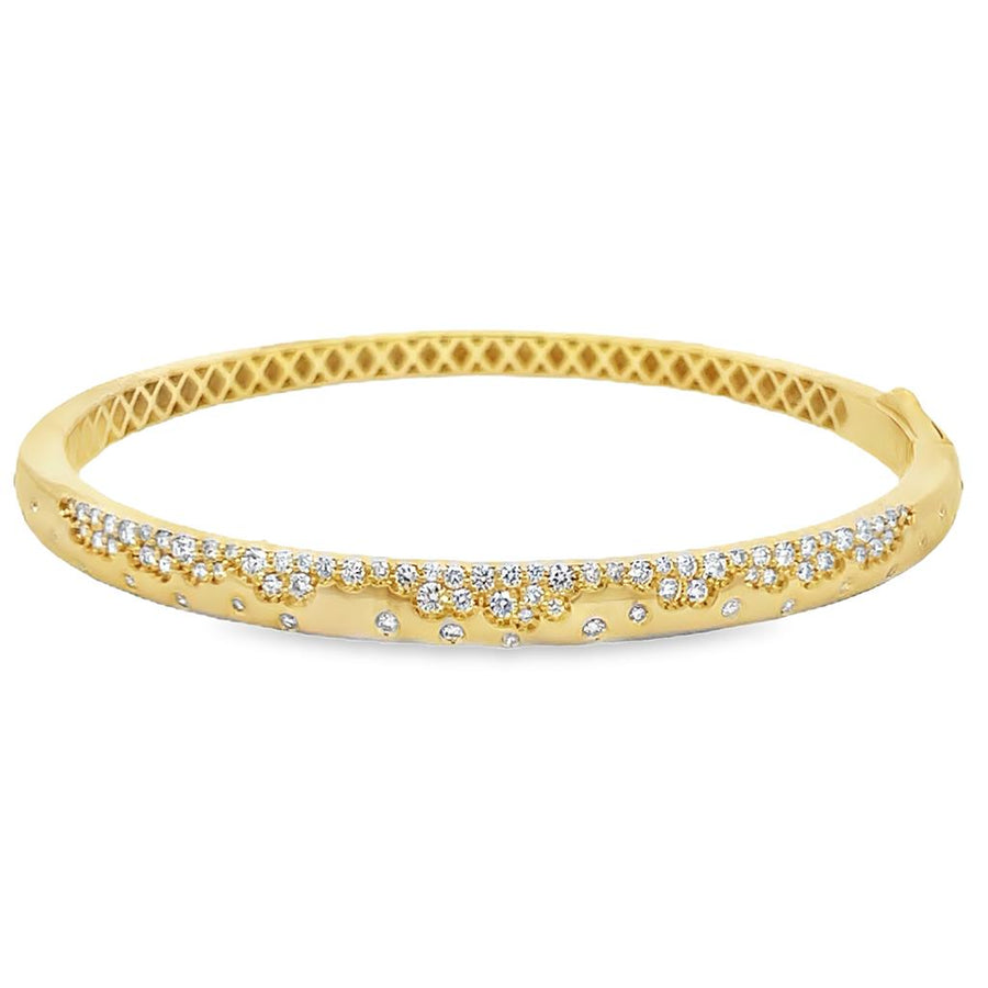 Stone Finished Diamond Bangle