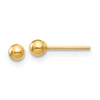 Quality Gold 14k Polished 3mm Ball Post Earrings