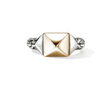 Two-Tone 14K/Sterling Silver 9Mm Icon Stud Ring John Hardy Jewelry Typ