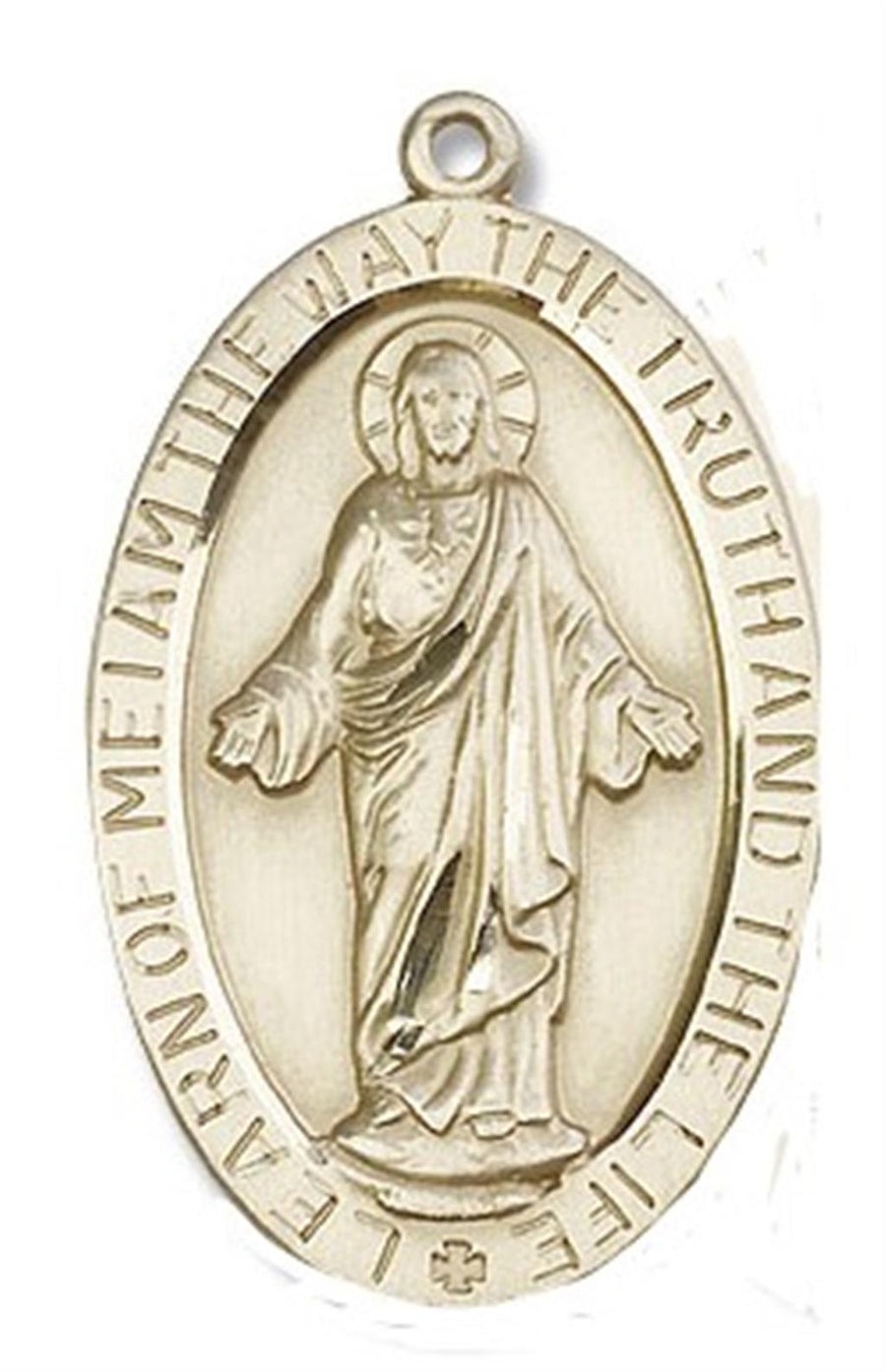 Yellow 14 Karat Learn Of Me I Am The Way Jesus Pendant
