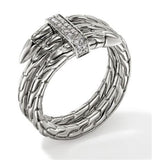 John Hardy Sterling Silver Double Wrap Spear Ring