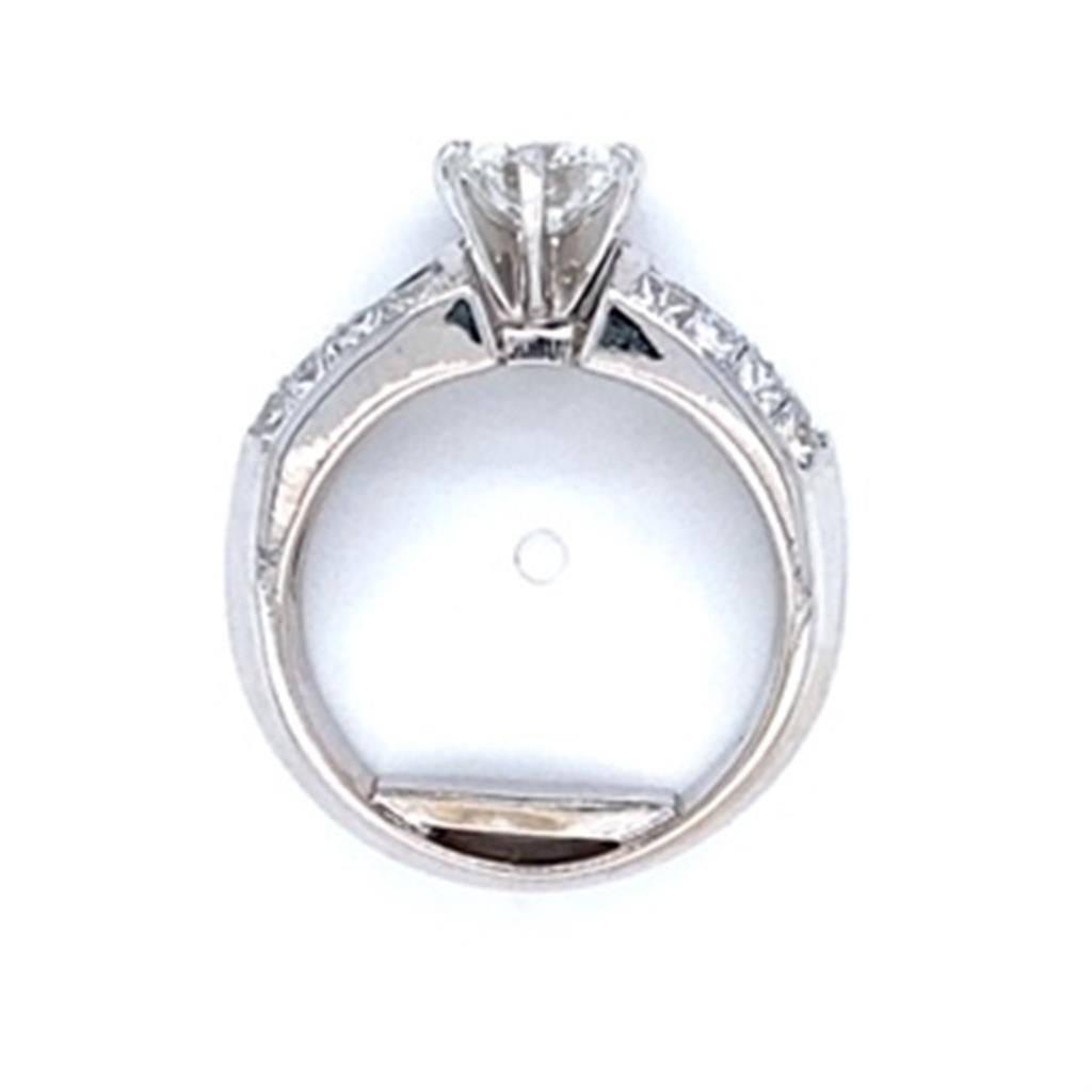 Estate Ladies Diamond Wedding Ring 18KT White Gold