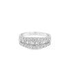 Lady's White 18 Karat Half Anniversary Wedding/Anniversary Ring