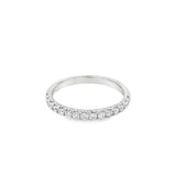 Lady's White 18 Karat Fishtail Half Anniversary Wedding/Anniversary Ri