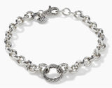 John Hardy Chain Connectors Sterling Silver Knife Edge Chain Bracelet