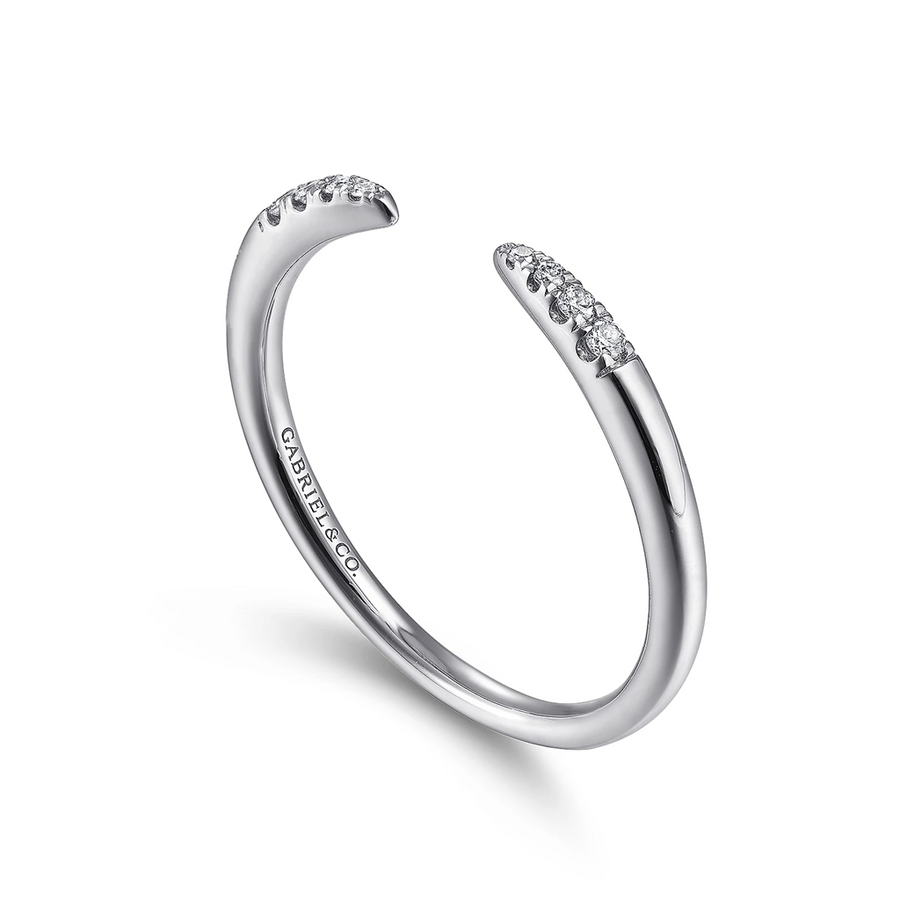 Gabriel & Co Open Diamond Wedding/Anniversary Ring