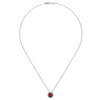 Gabriel & Co. Fashion 925 Sterling Silver Bujukan Garnet Pendant Necklace