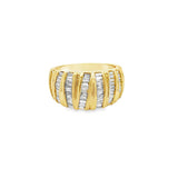 Seven Channel Baguette Diamond Band