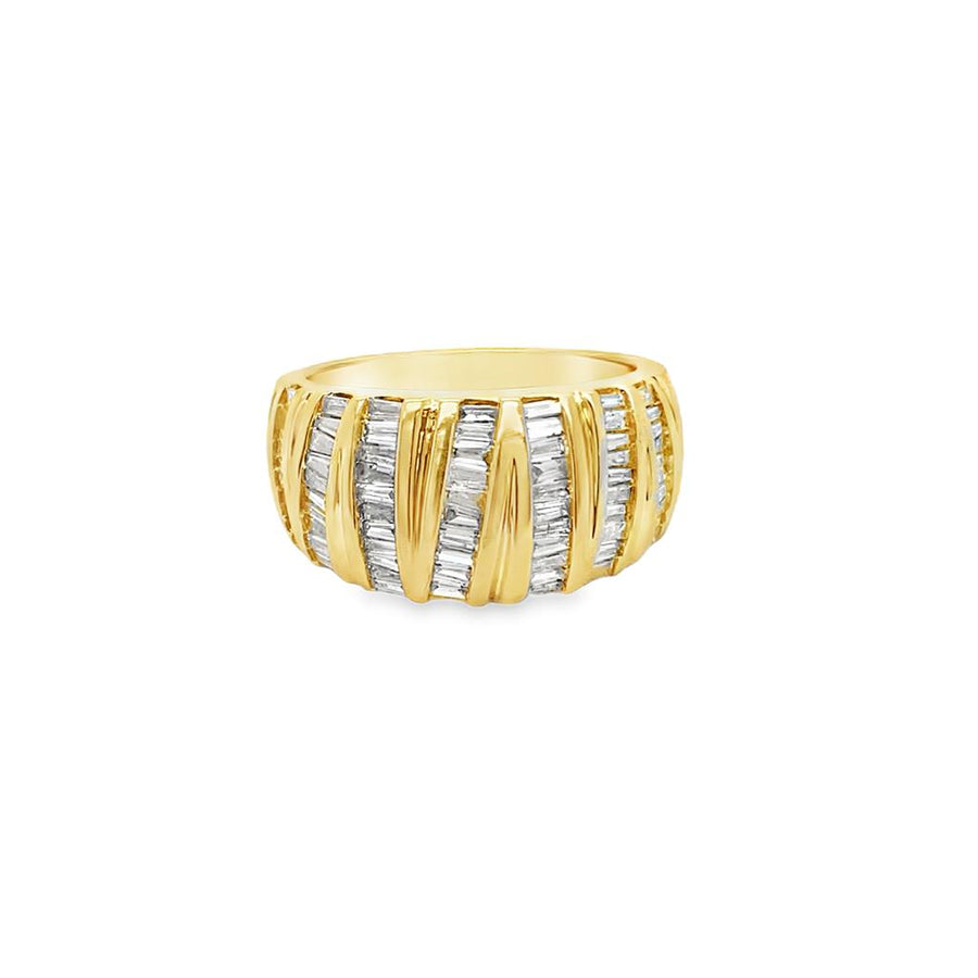 Seven Channel Baguette Diamond Band