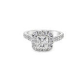 Princess Cut Diamond Halo Engagement Ring