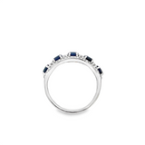 Estate Sapphire and Diamond Band