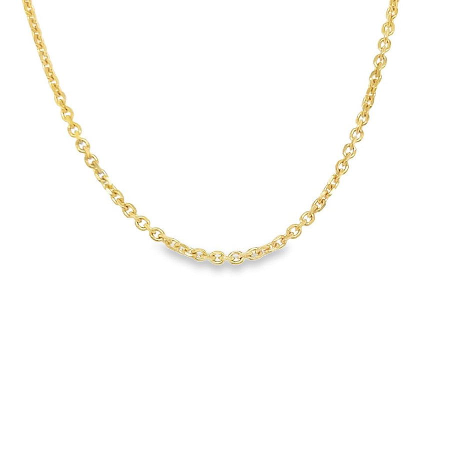 Yellow 18 Karat 0.93mm Cable Chain