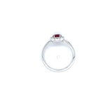Ruby 14 Karat White Fashion Ring