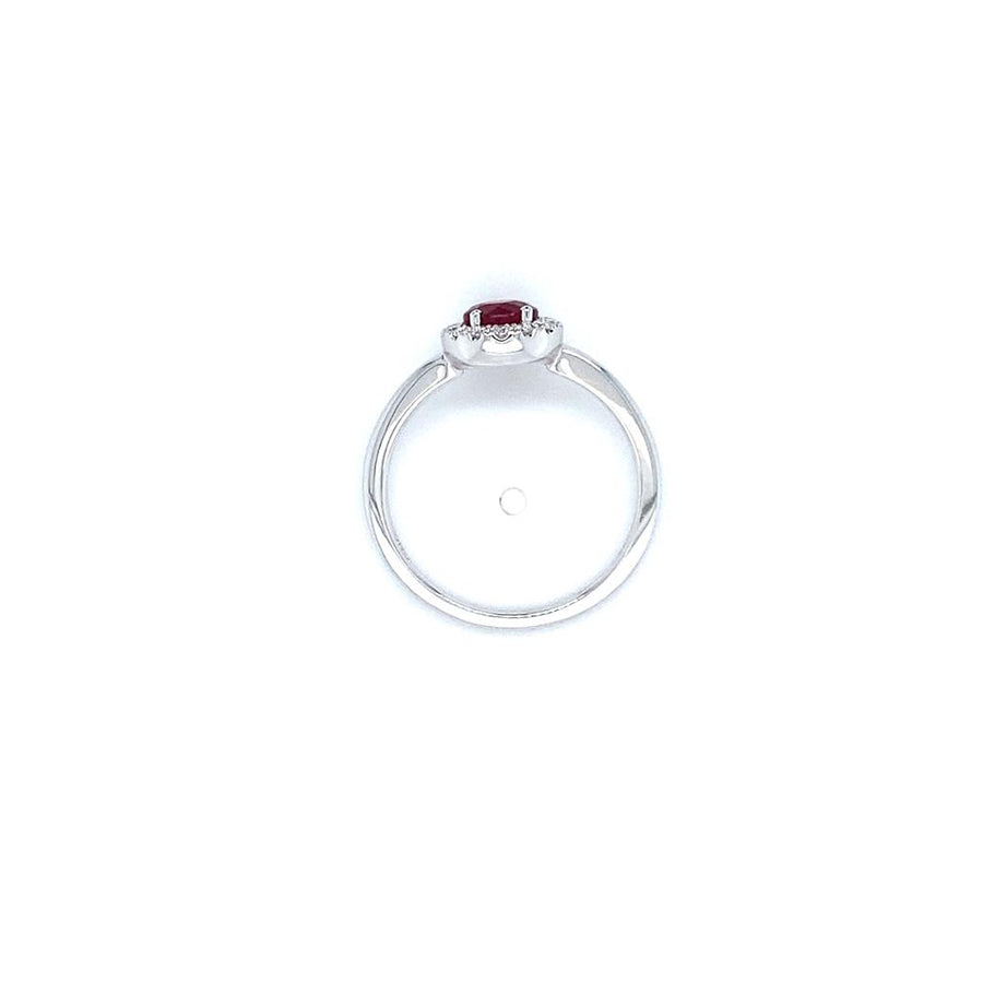 Ruby 14 Karat White Fashion Ring
