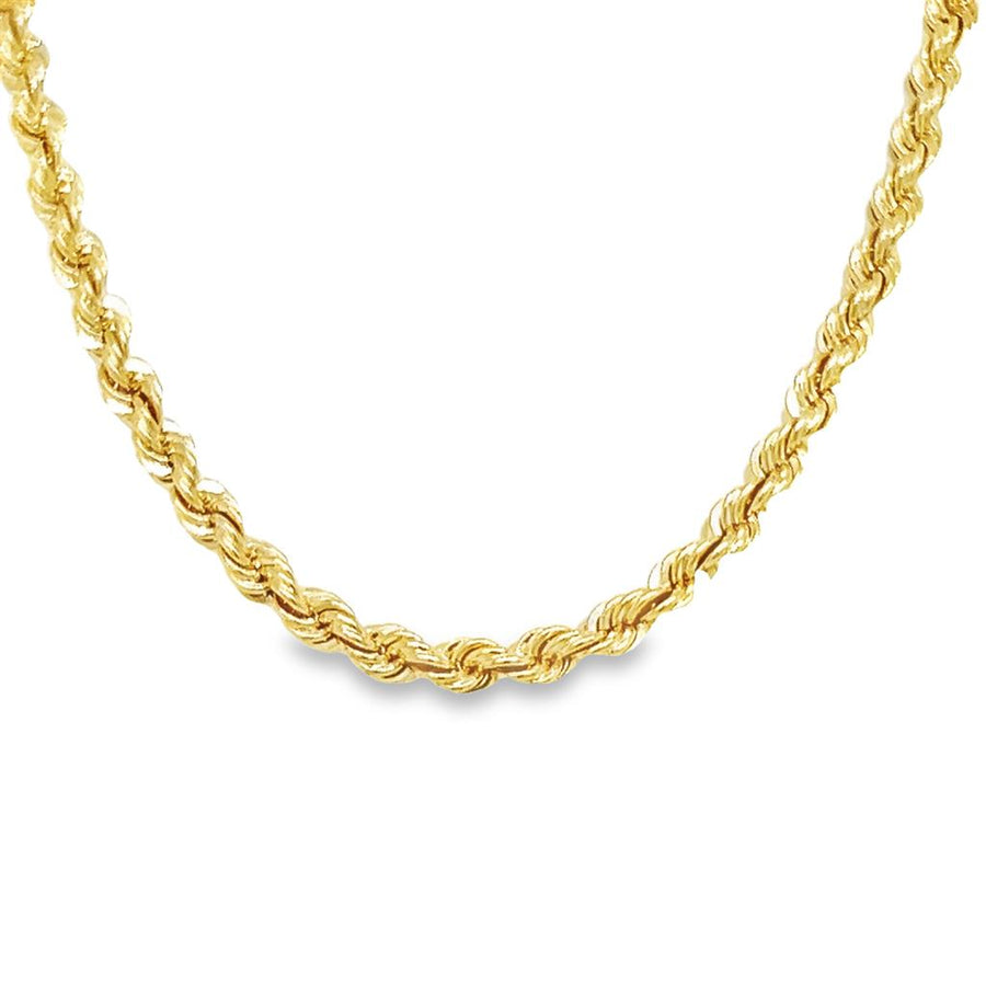 Yellow 14 Karat 2.5mm Rope Chain