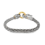 John Hardy Legends of Naga Scale Bracelet with Gold Circle Clasp