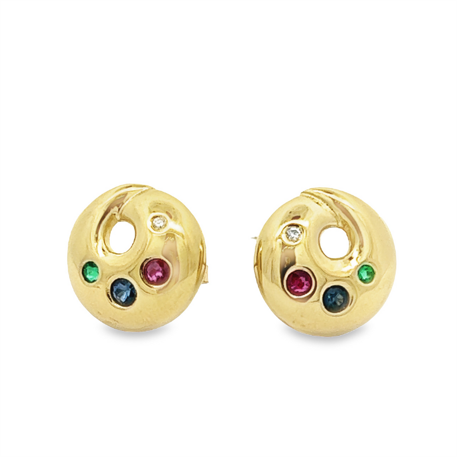 Estate Multi-Stone Earrings