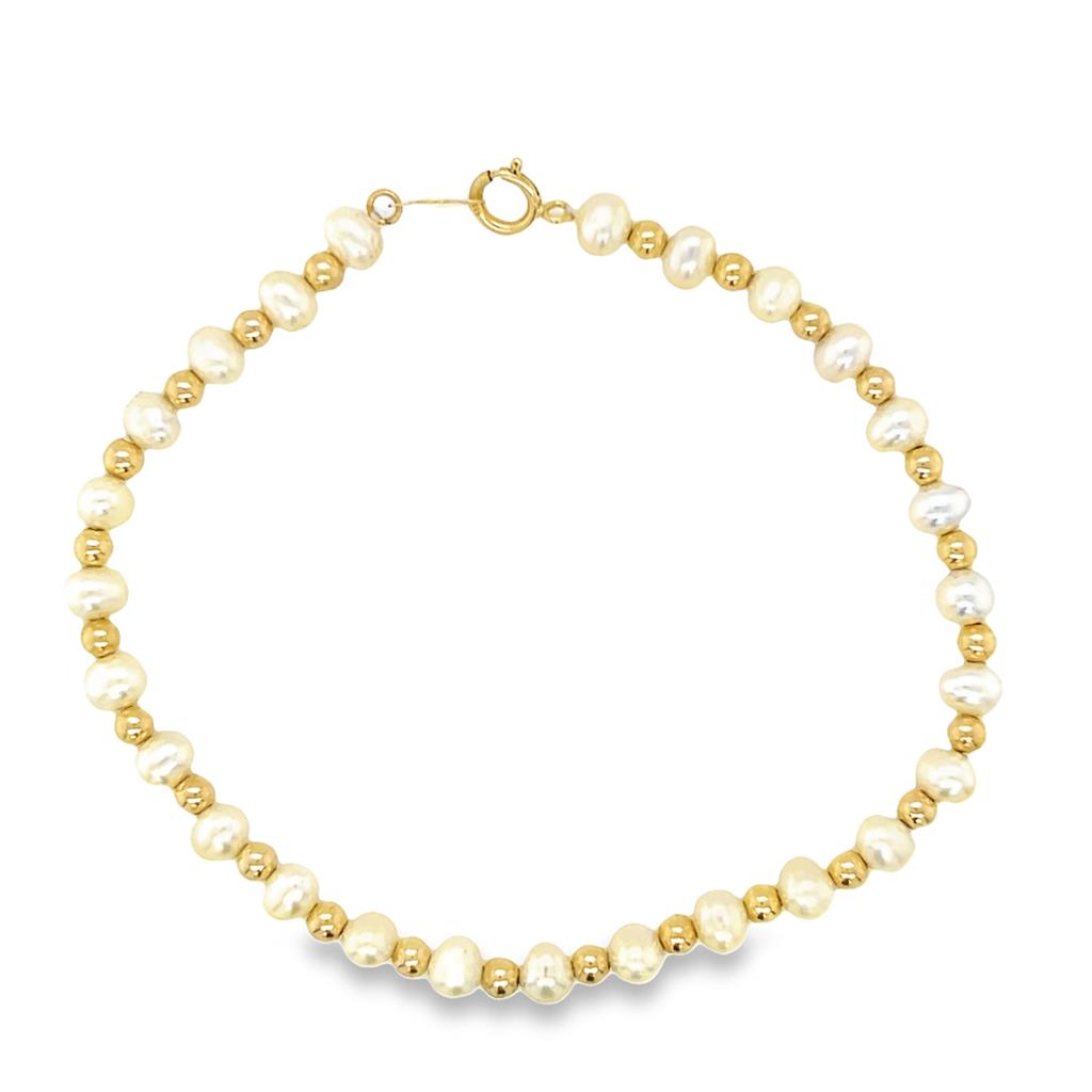 Yellow 14 Karat Pearl Gold Bea