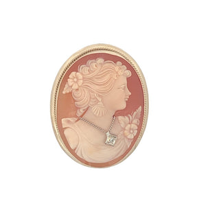 Yellow 14 Karat Cameo Portrait