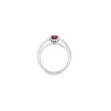 Round Ruby & Diamond Ring