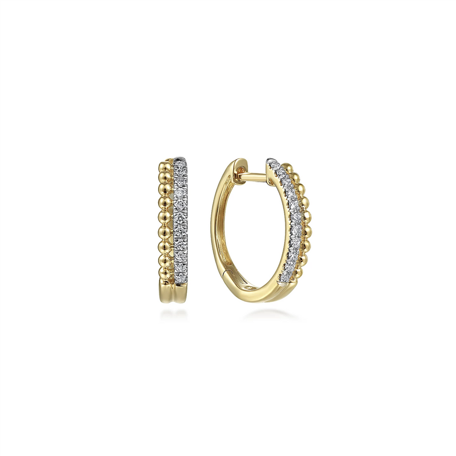 Gabriel & Co Diamond Bujukan Huggie Hoop Earrings