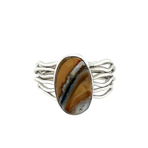 Silver Jasper Wire Band Estate