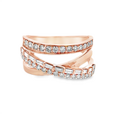 LeVian Diamond Crossover Ring