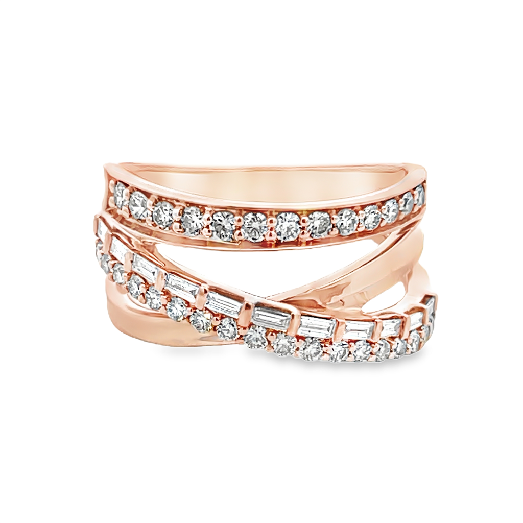 LeVian Diamond Crossover Ring