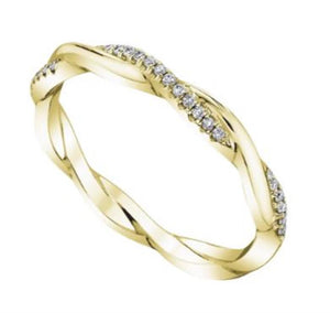 Coast Diamond Lady's Twisted Diamond Wedding Band