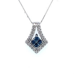 Estate Blue Diamond Necklace