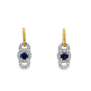 Simon G Sapphire & Diamond Earrings