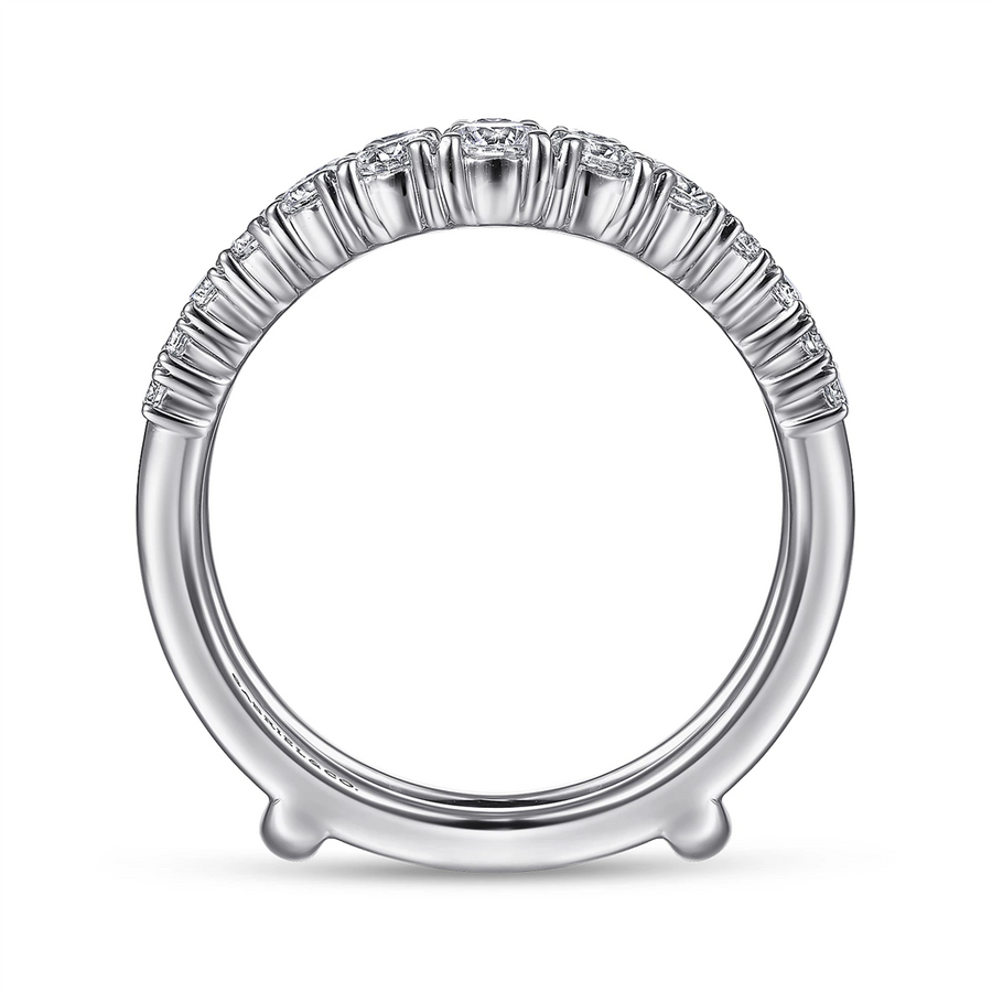 Gabriel & Co. Dina Curved Diamond Ring Guard