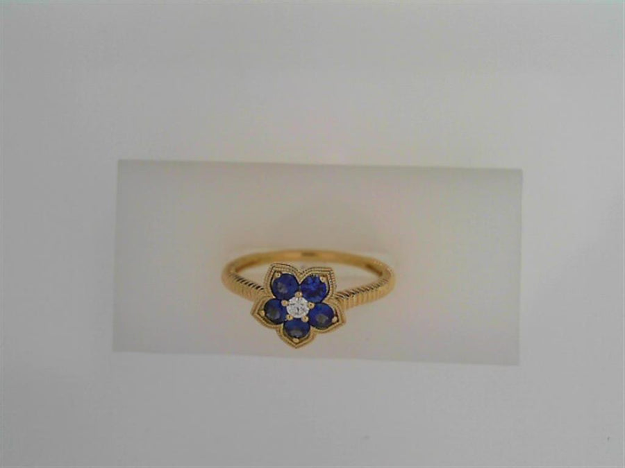 Sapphires 14 Karat Yellow Fashion Ring