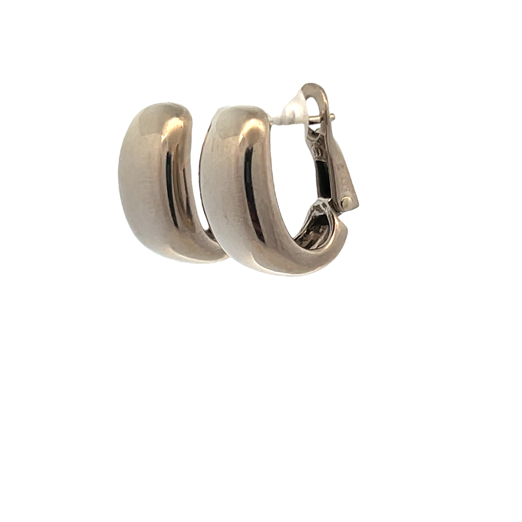 Cartier White Gold Hoop Earrings